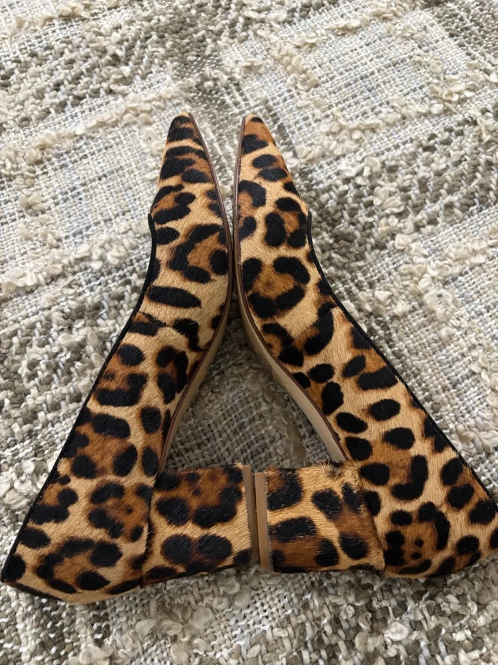 J. Crew Leopard Print Pointed-Toe Heels - Brown/Black Size 7‎